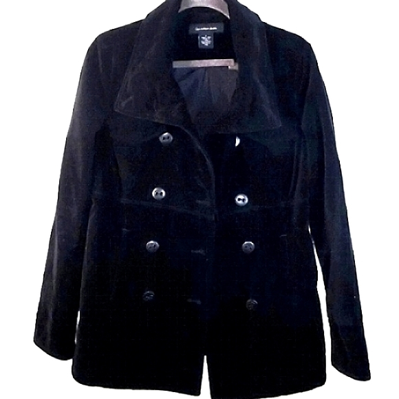 Calvin Klein Jeans Jackets & Coats Calvin Klein Velvet Peacoat